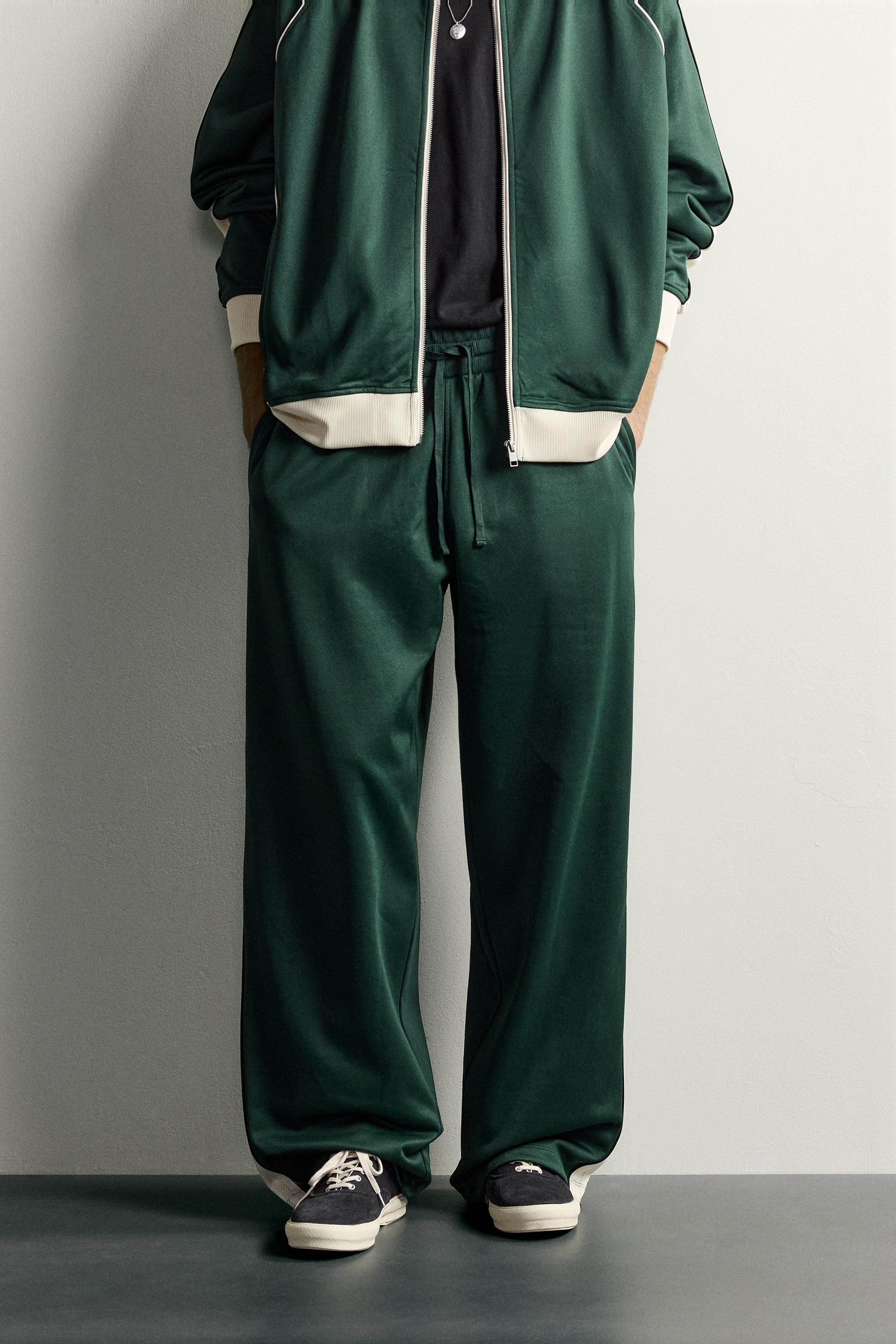 RETRO CONTRAST-STRIPE TRACK PANTS